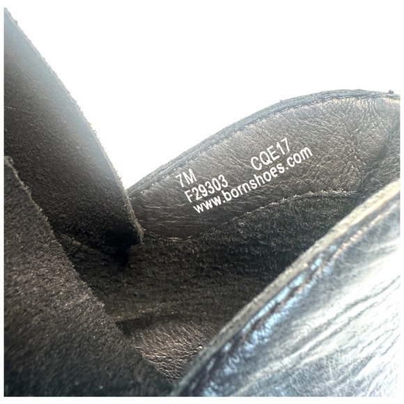 BORN KARAVA BLACK LEATHER DISTRESSED BOOTS WOMEN'S SIZE: 7 NEW - Picture 10 of 13